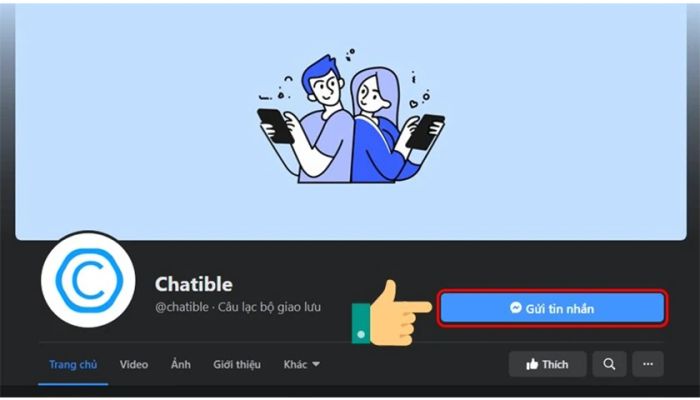Phương pháp sử dụng Chatible để trò chuyện với người lạ trên Messenger bằng máy tính