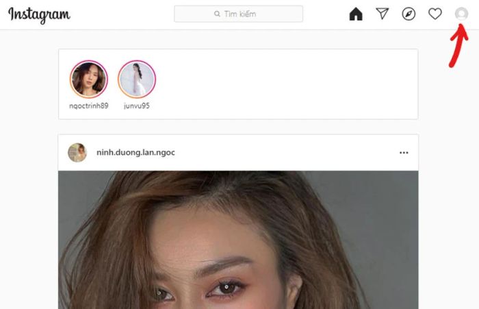 Nhấp chuột vào ô Chỉnh sửa trang cá nhân để bắt đầu chỉnh sửa.