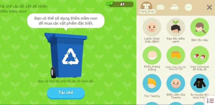 Kiếm tiền trong Play Together bằng cách tái chế rác thải