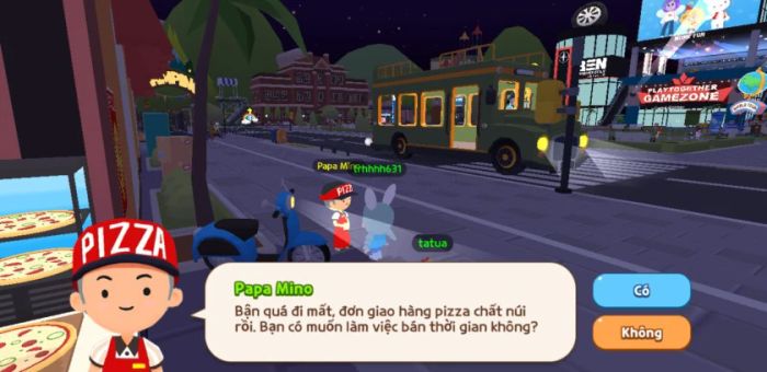 Các nhân vật máy sẽ giúp bạn thực hiện các nhiệm vụ trong game