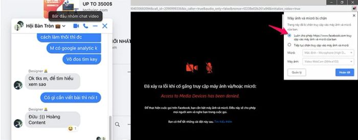 Hướng dẫn gọi video call trên Messenger với hiệu ứng trên máy tính