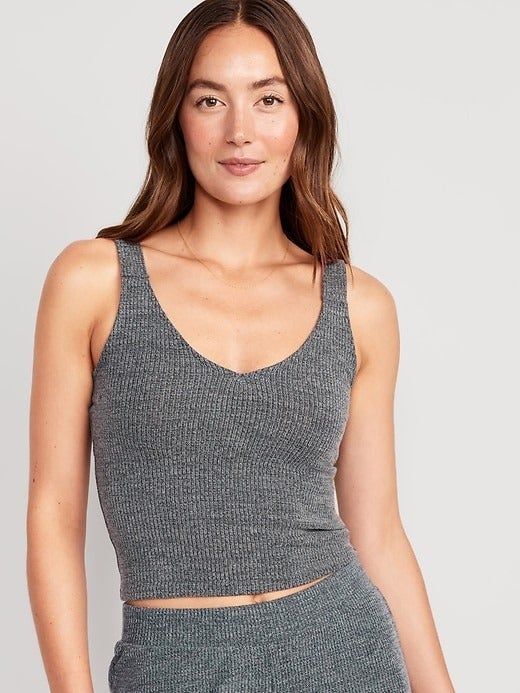 a sweater tank top