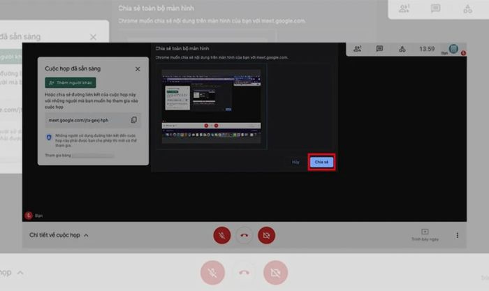 Hướng dẫn cách chia sẻ màn hình trên Google Meet