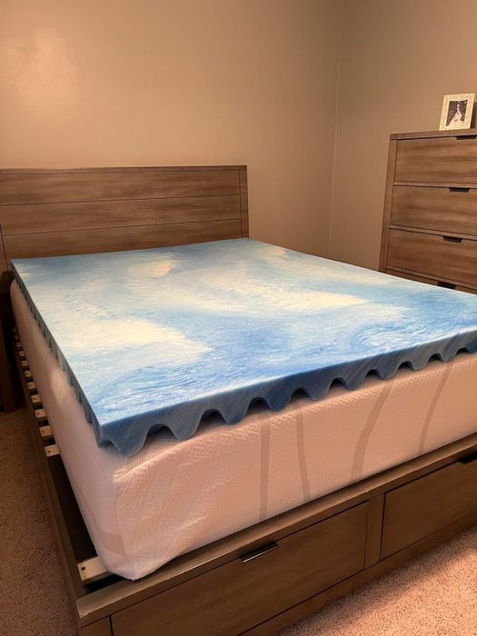 A mattress pad without the pillow topper