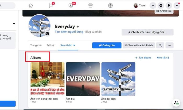 Cách xóa album ảnh trên Facebook