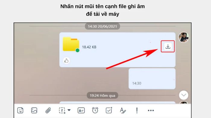 Nhấn vào nút này để tải về tệp tin.