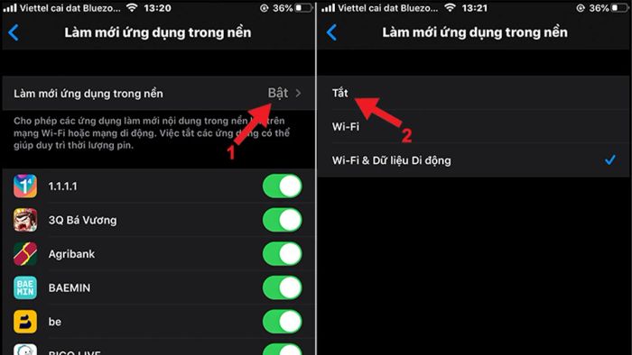 Cách tắt ứng dụng chạy ngầm