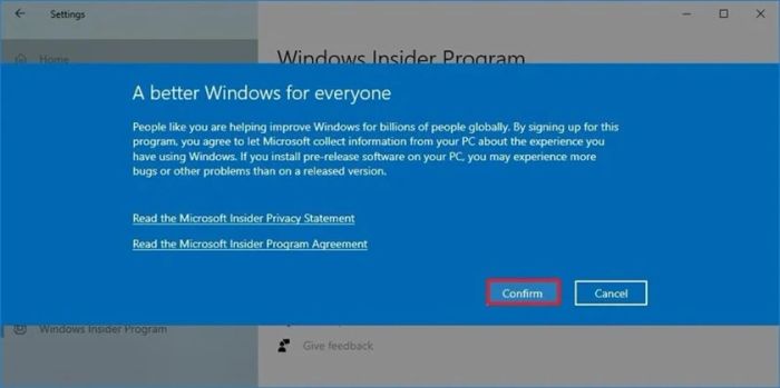 Hướng dẫn cập nhật phiên bản Windows 11 Insider Preview từ Microsoft
