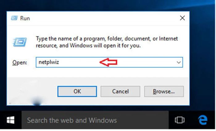 tắt mật khẩu trên Windows 10