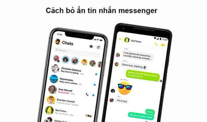 Cách bỏ ẩn tin nhắn Messenger