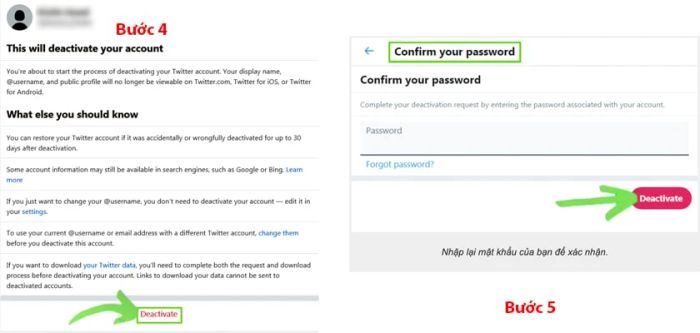 Hướng dẫn xóa tài khoản Twitter trên điện thoại