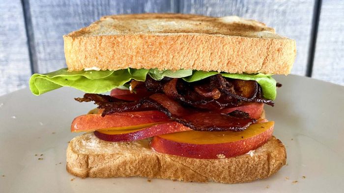 Swap out tomatoes for peaches and craft your own BLP masterpiece
