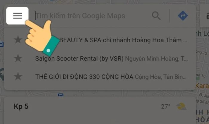 Mở Google Maps trên máy tính