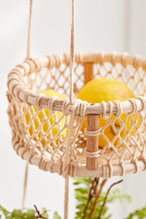 A close-up revealing the intricate weaving of baskets.