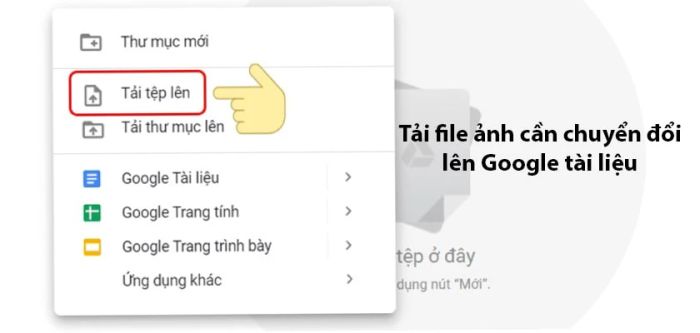 Cách chuyển đổi file ảnh sang Word không gặp lỗi font bằng Google Tài liệu