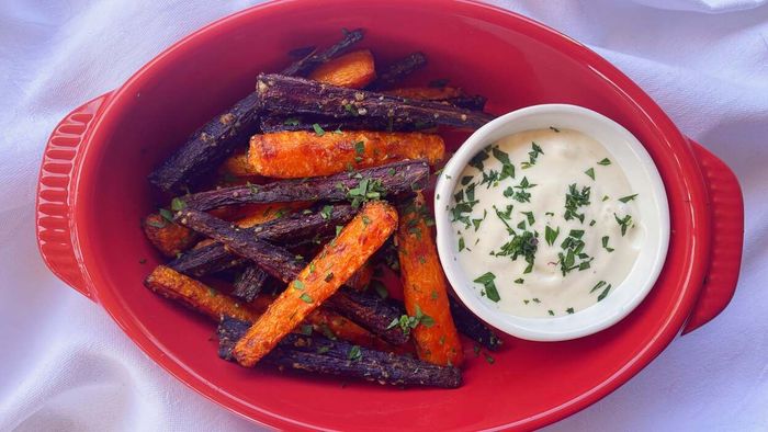 Prepare incredibly savory carrot fries in your air fryer.