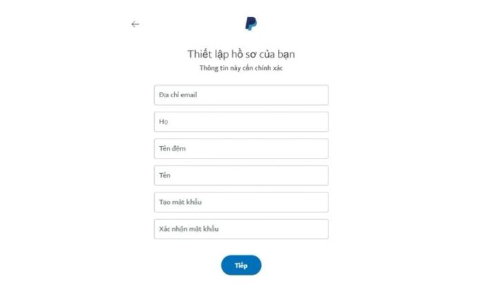 Hướng dẫn đăng ký tài khoản PayPal
