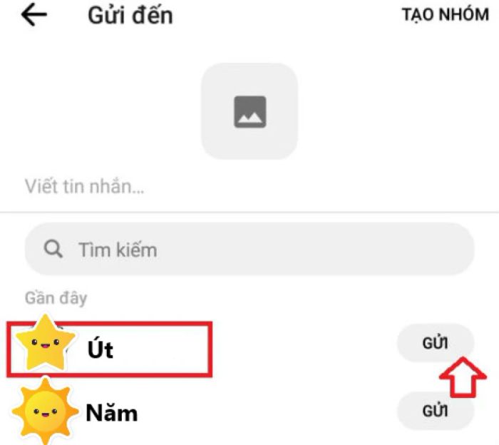 Hướng dẫn gửi file trên điện thoại