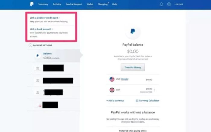 Hướng dẫn kết nối PayPal với thẻ Visa/Mastercard