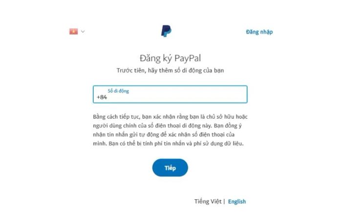 Hướng dẫn tạo tài khoản PayPal
