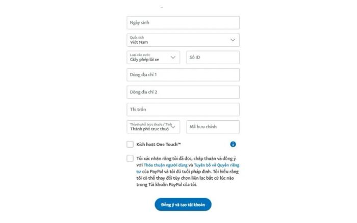 Hướng dẫn đăng ký tài khoản PayPal
