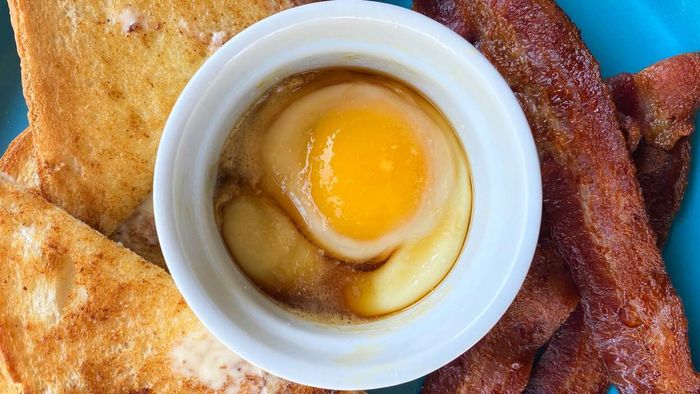 Poaching an egg in maple syrup is something you absolutely have to try.