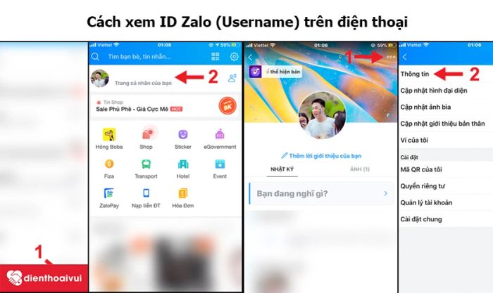 Cách kiểm tra ID Zalo (Username) trên điện thoại
