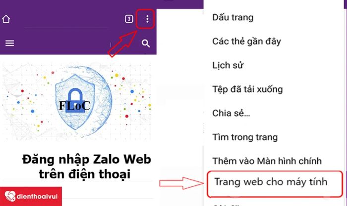 Việc đăng nhập Zalo Web trên điện thoại vô cùng dễ dàng