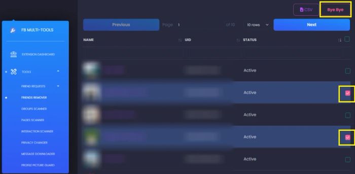 Cách hủy kết bạn hàng loạt trên Facebook bằng tiện ích Multiple Tools for Facebook