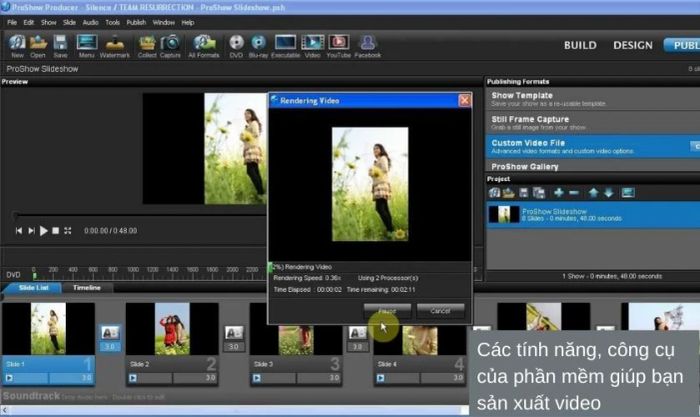 Hướng dẫn xuất video trong Proshow Producer một cách chi tiết