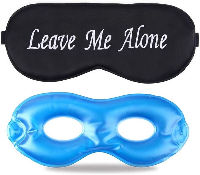 The mulberry silk eye mask that says, "Leave me alone."