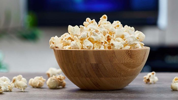 Enjoy the perfect balance of buttery flavor without the excess grease by popping your corn in ghee.