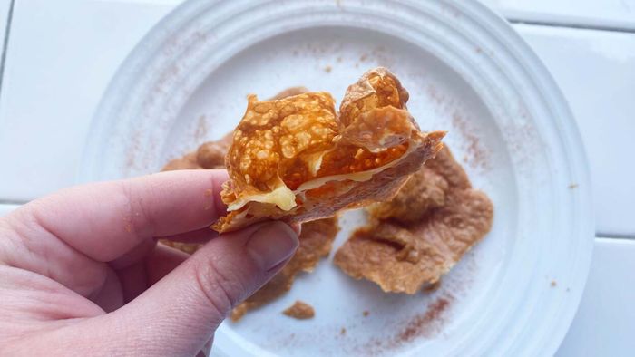 Whip up airy, light cheese crisps in the air fryer