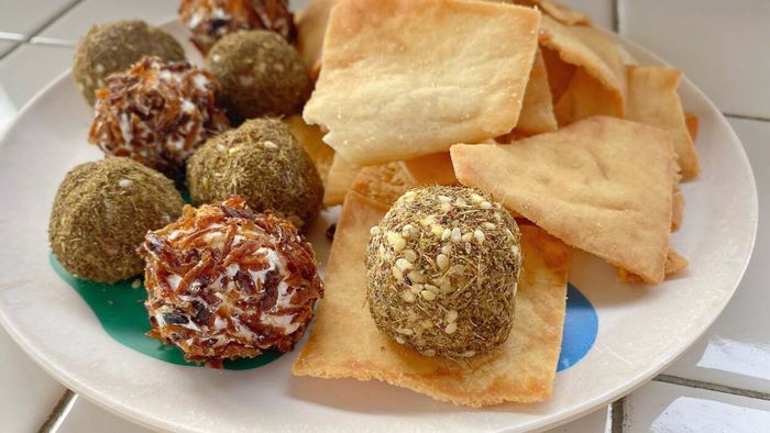 Mini labneh balls are becoming the next big thing, replacing cheeseballs