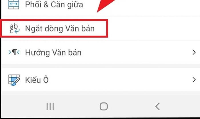 Cách xuống dòng Excel trên iPad