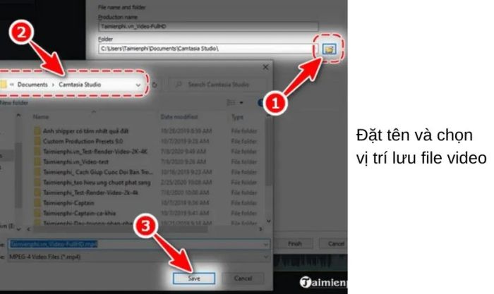 Xuất video từ Camtasia với chất lượng chuẩn HD và Full HD