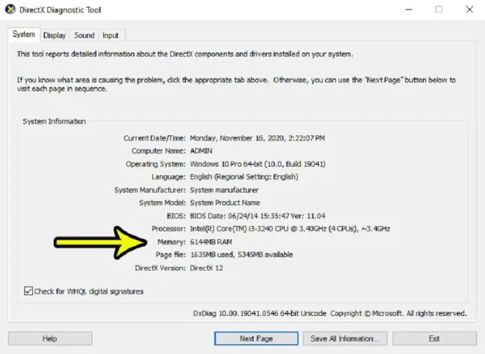 Phương pháp kiểm tra dung lượng bộ nhớ RAM trên máy tính, laptop