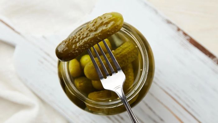 Pickles Stored in a Jar