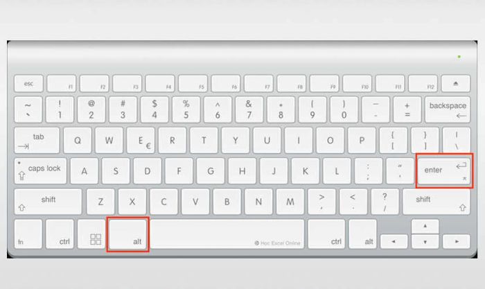 Hướng dẫn xuống dòng trong Excel trên Win 7, Win 10, Win XP