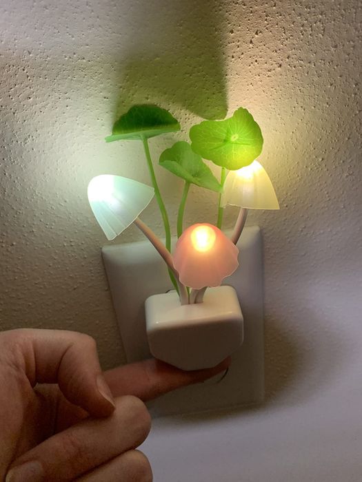 A reviewer's illuminated nightlight from another perspective