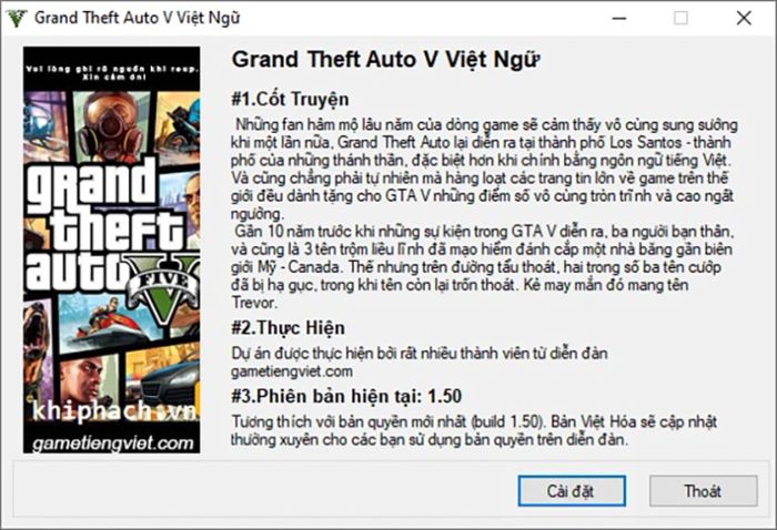 Yêu cầu cấu hình để tải và chơi GTA 5 phiên bản Việt hóa