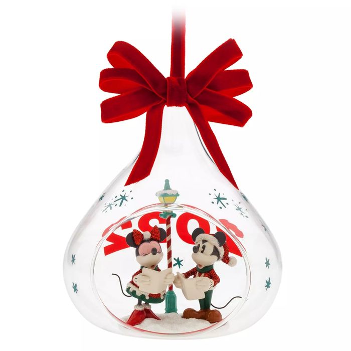 The Mickey and Minnie holiday ornament.