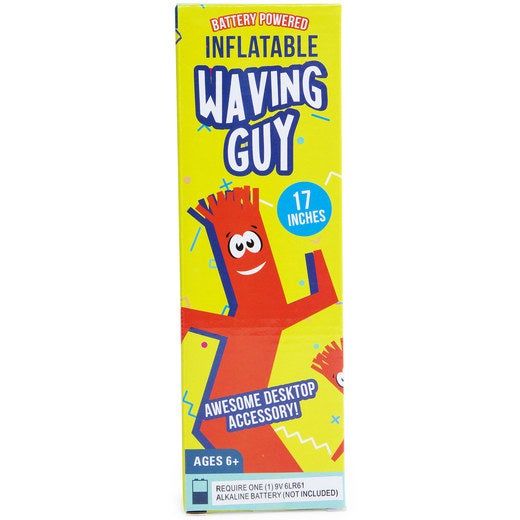 The wacky waving inflatable tube man still in its packaging.