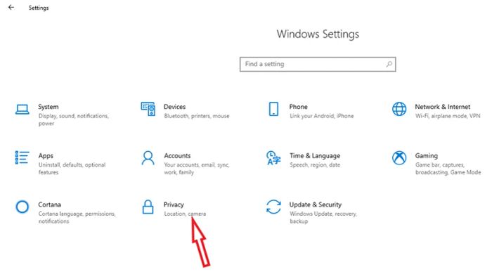 Tắt các ứng dụng chạy nền trên Windows