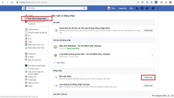 Hướng dẫn chi tiết cách đổi mật khẩu Facebook trên máy tính