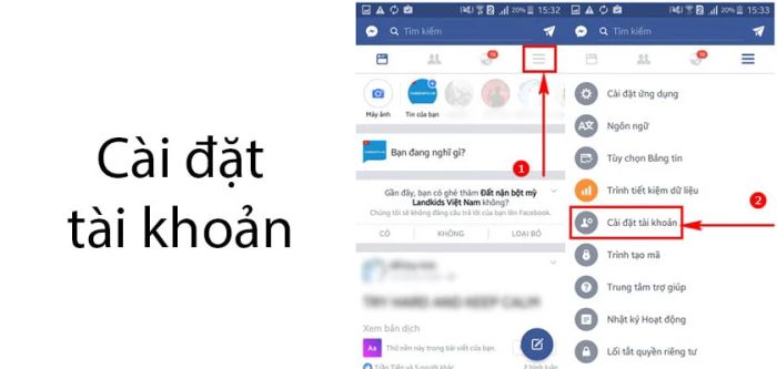 Hướng dẫn chi tiết cách thay đổi mật khẩu Facebook trên điện thoại Samsung