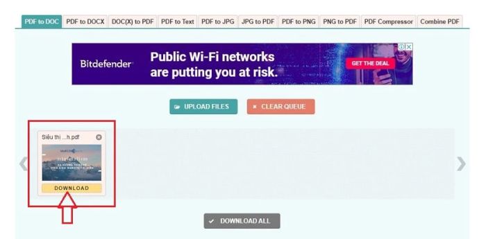 Trang web pdf2doc giúp bạn chuyển đổi file PDF sang Word một cách dễ dàng và hiệu quả.