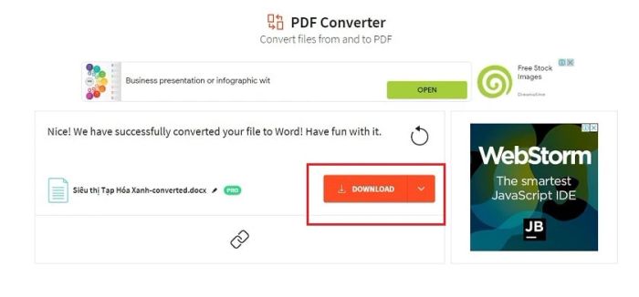 Dùng Smallpdf để chuyển đổi file PDF sang Word nhanh chóng và dễ dàng.
