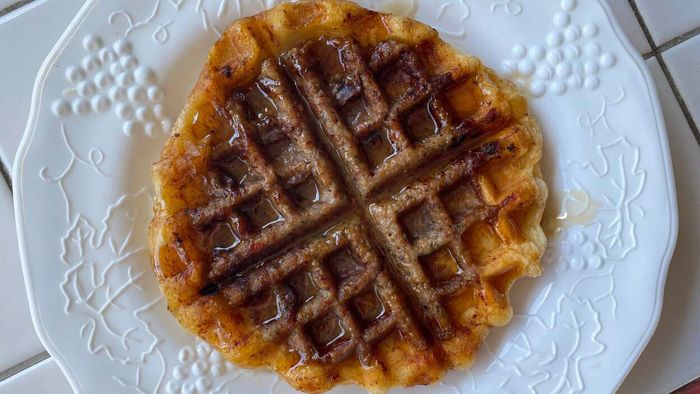Transform Your Sausage Biscuit with a Waffle Maker