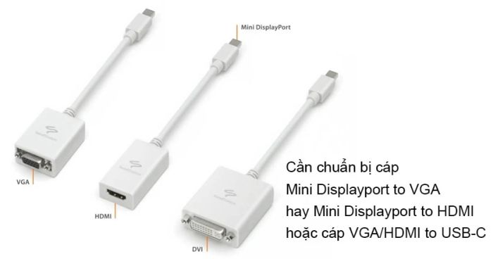 Kết nối Macbook Air / Pro với máy chiếu cần chuẩn bị những phụ kiện gì?